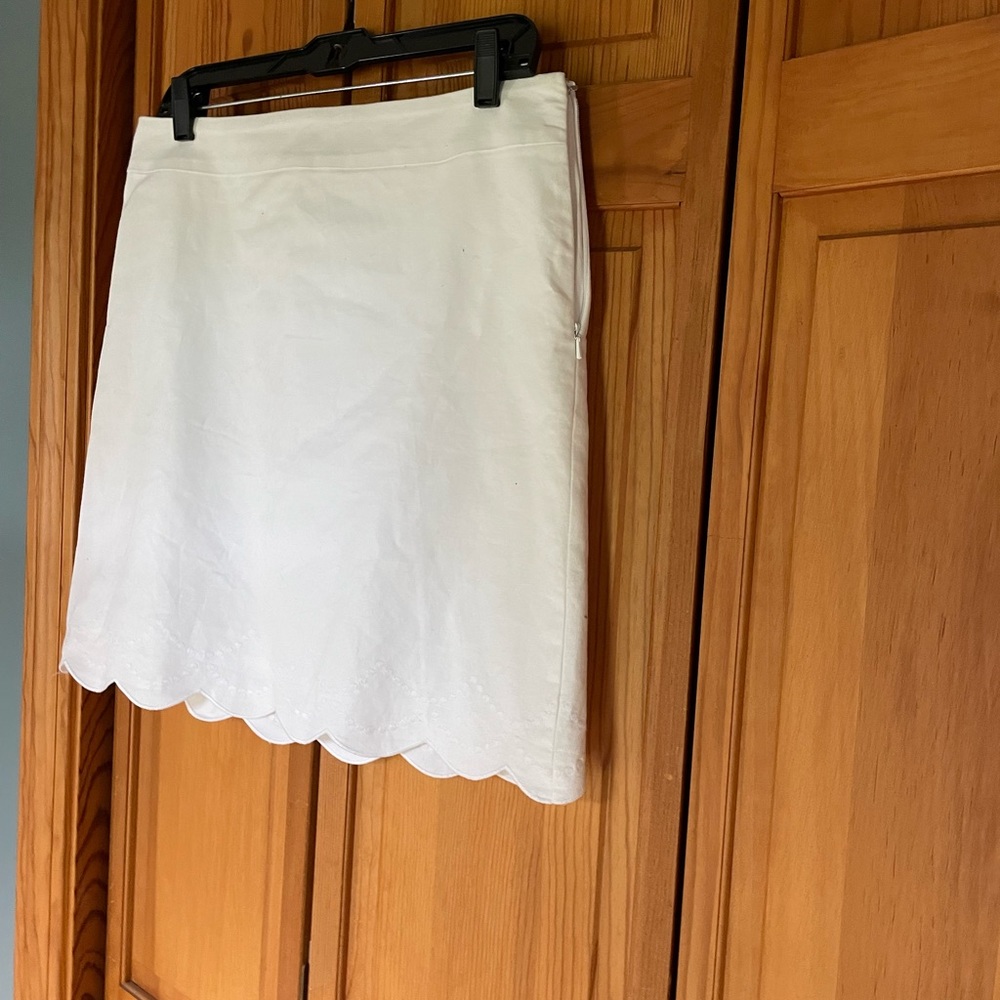 COPY - Talbots 8P white summer skirt!